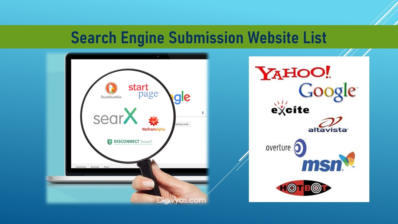 Top 30+ Search Engine Submission Website List - Google Fast Index