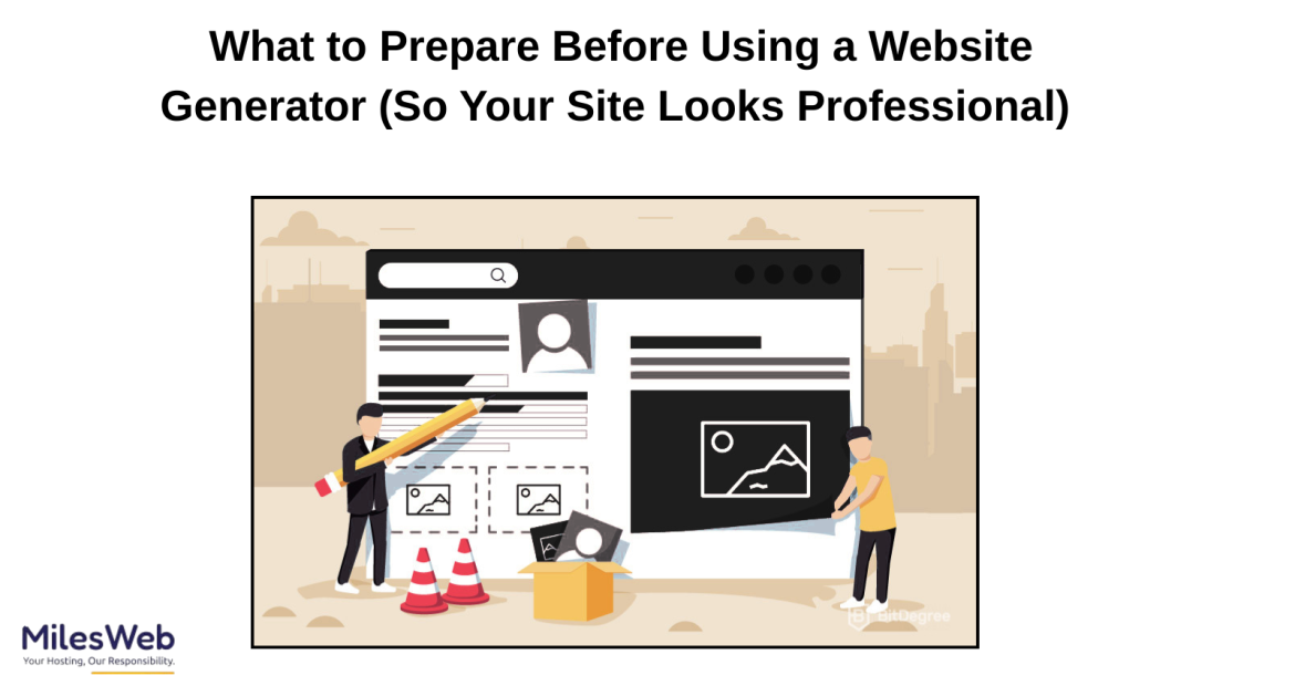What to Prepare Before Using a Website Generator (So Your Site Looks Professional)